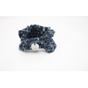 Chouchou "Choupette"  Indigo leaf pleats 14