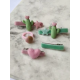 Barette enfants cactus