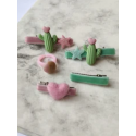 Barrette enfants cactus