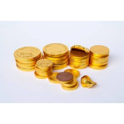 Traditionnals pieces d'or en chocolat