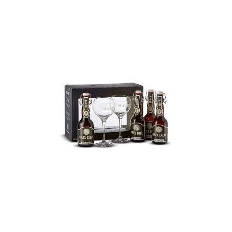 Coffret Paix Dieu 33cl 4x33cl 2 verres