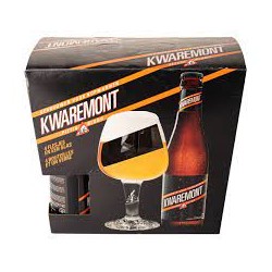 Coffret Kwaremont blond 4x33cl et 1verre