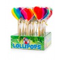 SUCETTE POP MINI COEUR ARC EN CIEL SUMMER 7CM - 24 X 17GR