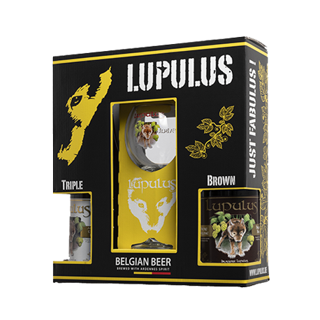 Coffret LUPULUS 2*75cl+1V